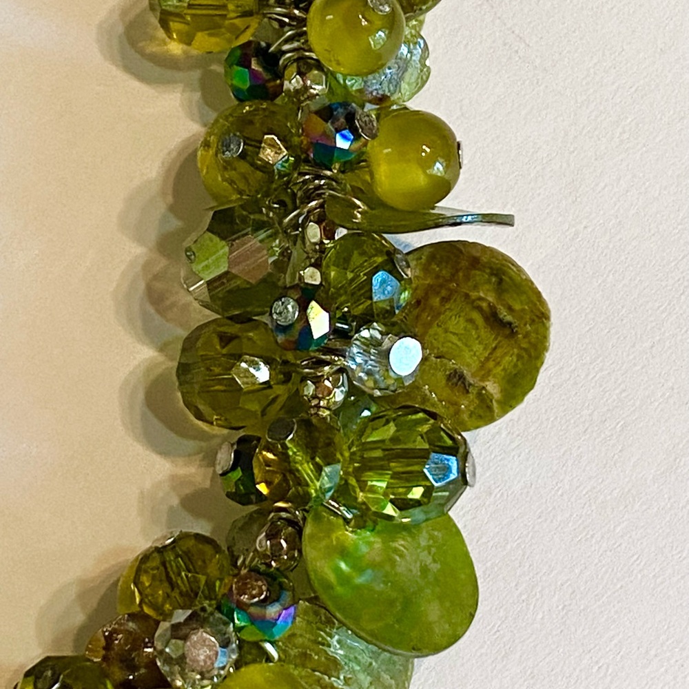 Bag Strap Extender Charm Green Beads - Picture 4 of 5